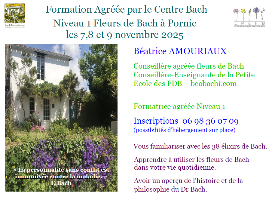 Formation Fleurs de Bach