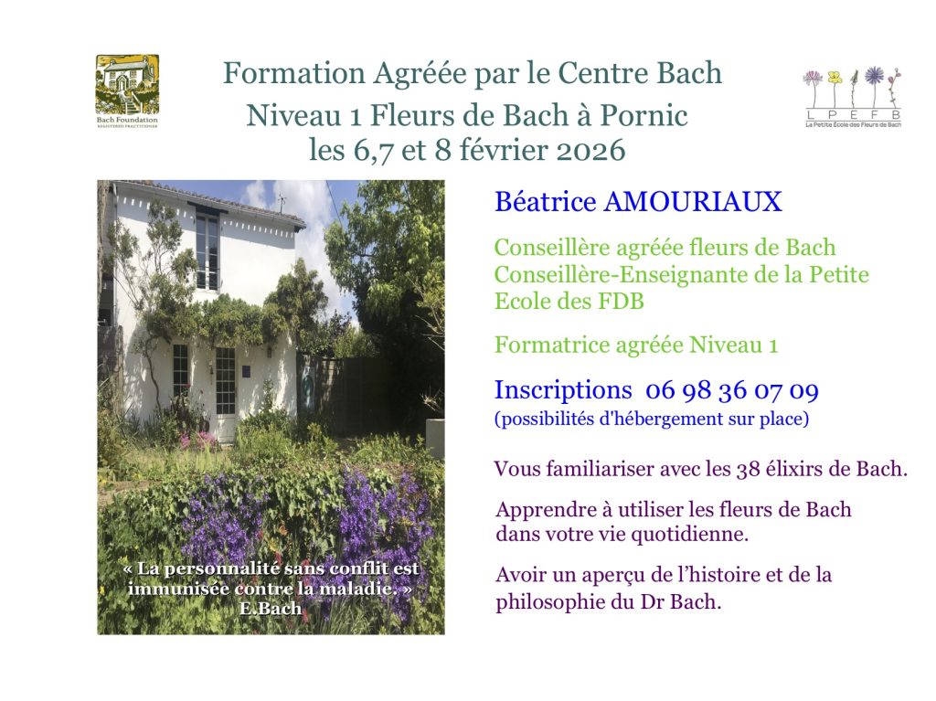 Formation Fleurs de Bach